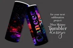 Zodiac Tumbler Wrap, Astrology Tumbler Wrap, Space Cancer Product Image 2