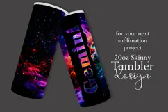 Zodiac Tumbler Wrap, Astrology Tumbler Wrap, Space Gemini Product Image 2