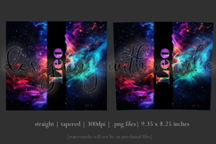Zodiac Tumbler Wrap, Astrology Tumbler Wrap, Space Leo Product Image 3