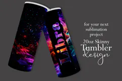 Zodiac Tumbler Wrap, Astrology Tumbler Wrap, Space Libra Product Image 2