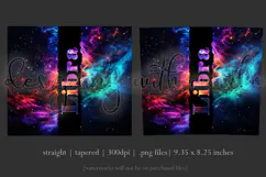Zodiac Tumbler Wrap, Astrology Tumbler Wrap, Space Libra Product Image 3