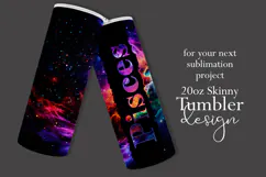 Zodiac Tumbler Wrap, Astrology Tumbler Wrap, Space Pisces Product Image 2