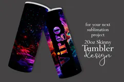 Zodiac Tumbler Wrap, Astrology Tumbler Wrap, Space Virgo Product Image 2