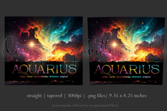 Zodiac Tumbler Wrap, Astrology Tumbler Wrap, Aquarius Traits Product Image 3