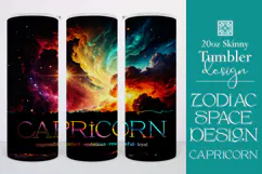 Zodiac Tumbler Wrap, Astrology Tumbler Wrap, Capricorn Trait Product Image 1