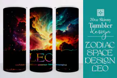Zodiac Tumbler Wrap, Astrology Tumbler Wrap, Leo Traits Product Image 1