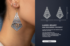 Decorative Zodiac Laser Cut - Leo Dangle Earrings Product Image 2