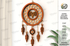 Zodiac Signs Dream Catcher Bundle Laser Cut. Wall Decor SVG Product Image 2