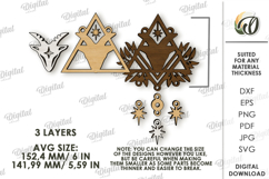 Zodiac Sign Dream Catcher Laser Cut. Capricorn SVG Product Image 2