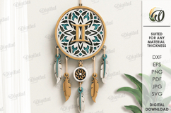 Zodiac Signs Dream Catcher Bundle Laser Cut. Wall Decor SVG Product Image 5