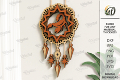 Zodiac Sign Dream Catcher Laser Cut. Scorpio SVG Product Image 1