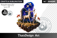 Sagittarius Zodiac sign Clipart, Astrology PNG, horoscope Product Image 1