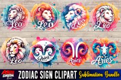 Zodiac Sign Clipart Bundle | zodiac clipart bundle Product Image 4