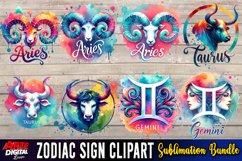 Zodiac Sign Clipart Bundle | zodiac clipart bundle Product Image 2