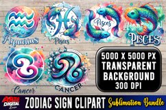 Zodiac Sign Clipart Bundle | zodiac clipart bundle Product Image 5