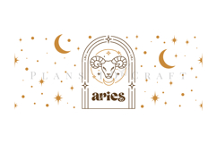 Zodiac glass can wrap SVG featuring celestial and astrology-inspired artwork for Libbey glass cans and tumblers, suitable for Cricut and Silhouette projects with ready-to-use SVG, PNG, EPS, and DXF files.