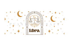 Zodiac glass can wrap SVG featuring celestial and astrology-inspired artwork for Libbey glass cans and tumblers, suitable for Cricut and Silhouette projects with ready-to-use SVG, PNG, EPS, and DXF files.