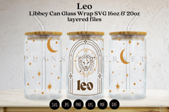 Zodiac glass can wrap SVG featuring celestial and astrology-inspired artwork for Libbey glass cans and tumblers, suitable for Cricut and Silhouette projects with ready-to-use SVG, PNG, EPS, and DXF files.