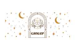 Zodiac glass can wrap SVG featuring celestial and astrology-inspired artwork for Libbey glass cans and tumblers, suitable for Cricut and Silhouette projects with ready-to-use SVG, PNG, EPS, and DXF files.
