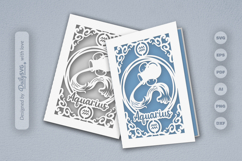 Zodiac Greeting Card SVG Aquarius Product Image 2