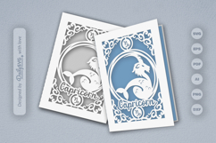 Zodiac Greeting Card SVG Capricorn Product Image 2