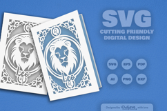 Zodiac Greeting Card SVG Leo Product Image 2