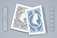 Zodiac Greeting Card SVG Virgo Product Image 2