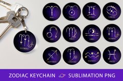 Zodiac keychain bundle, Keychain sublimation Product Image 1
