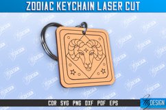 Aries Keychain Laser Cut | Astrology Design | Zodiac Sign Product Image 1