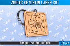 Scorpio Keychain Laser Cut | Astrology Design | Zodiac Sign Product Image 1