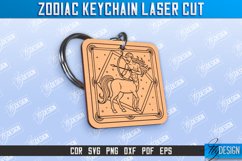 Sagittarius Keychain | Astrology Design | Zodiac Sign | CNC Product Image 1