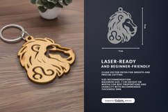 Leo Zodiac Sign Keychain SVG Product Image 2