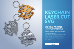 Pisces Zodiac Sign Keychain SVG Product Image 3