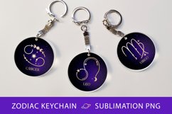 Zodiac keychain bundle, Keychain sublimation Product Image 4