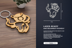 Taurus Zodiac Sign Keychain SVG Product Image 2