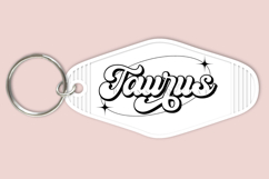 Zodiac motel keychain SVG featuring celestial and astrology-inspired artwork in a retro motel key tag style, suitable for Cricut and Silhouette projects with ready-to-use SVG, PNG, EPS, and DXF files.