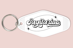 Zodiac motel keychain SVG featuring celestial and astrology-inspired artwork in a retro motel key tag style, suitable for Cricut and Silhouette projects with ready-to-use SVG, PNG, EPS, and DXF files.