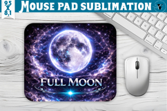 Full Moon Mouse Pad | Moon Phase Design Product Image 1