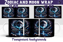 Waning Gibbous mug wrap | Moon Phase Design mug Product Image 1