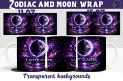 Last Quarter mug wrap | Moon Phase Design mug Product Image 1