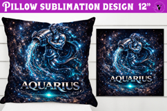 Aquarius Pillow sublimation | Moon Phase Design Product Image 1