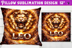 Leo Pillow sublimation | Moon Phase Design Product Image 1