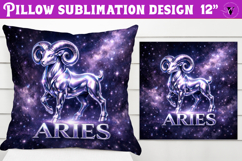Aries Pillow sublimation | Moon Phase Design Product Image 1