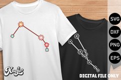 Retro Flower Constellation SVG Bundle,&#039;70s Groovy Zodiac Product Image 2