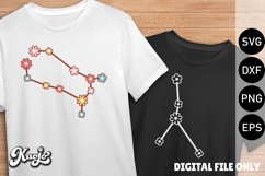 Retro Flower Constellation SVG Bundle,&#039;70s Groovy Zodiac Product Image 3