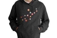 Retro Flower Constellation SVG Bundle,&#039;70s Groovy Zodiac Product Image 7