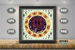 Zodiac 3D Shadowbox Layered Papercut Product Image 3