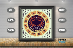Zodiac 3D Shadowbox Layered Papercut Product Image 1