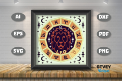 Zodiac 3D Shadowbox Layered Papercut Product Image 3