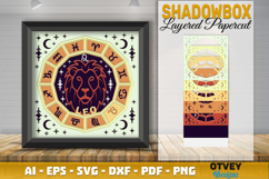 Zodiac 3D Shadowbox Layered Papercut Product Image 1